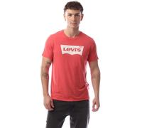 Levis Men's Regular Fit Graphic Crew Neck T-Shirt Bw Script Red M Male