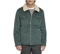 Levi's Men's Sherpa Lined Trucker Jacket (Regular & Big & Tall Sizes), Atlantis Wide Wale Corduroy, Medium