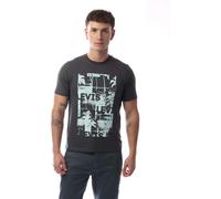 Levis Men's Short-Sleeve Relaxed Fit Oversized T-Shirt HP Black Oyster XS Male