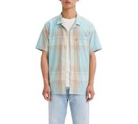 Levi's The Sunset Camp Shirt, Martin Plaid Pastel Turquoise, M Homme