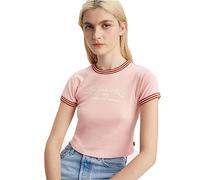 Levi's Mini t-shirt tendance pour femme (as8, alpha, s, régulier, standard, rose quartz/argile cuite et côtes de tofu - rose), Rose quartz/argile cuite au four et côtes de tofu - Rose, S