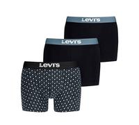 Levi's Minimal All Over Print Boxer Slip, Black Combo, XXL (Pacco da 3) Uomo