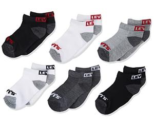 Levi's Mixte Enfant Lhn Box Tab Low Cut 6pk Bonneterie, Dark Grey Heather, 31 EU