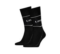 Levi's Short Chaussettes, Noir, 39/42 (Lot de 2) Unisexe
