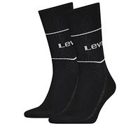 Levi's Short Chaussettes, Noir, 43/46 (Lot de 2) Unisexe