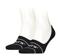 Levi's Footie Chaussettes, Noir, 39/42 (Lot de 2) Unisexe