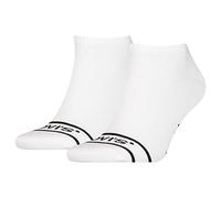 Levi's Sneaker Chaussettes, Blanc, 39/42 (Lot de 2) Unisexe