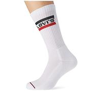 Levi's Mixte Sportwear Logo Sock 144 Chaussette d quipage, white / white, 43 EU