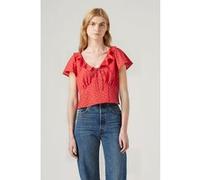 Levi's Mylene Blouse Galia Dot Coral Red Print Taille: S | Chemisiers Outlet | Femme | Orange