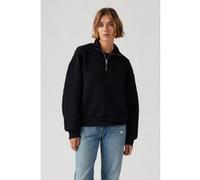 Levi's Navarro Quilted 1/4 Zip Anthracite Night Taille: XS | Pulls tricotés Outlet | Femme | Le Noir