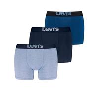 Levi's Optical Illusion Organic Cotton Boxer, Blue Combo, S (Lot de 3) pour des Hommes