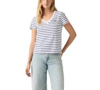 Levi's Perfect Vneck Emily Stripe Bright White