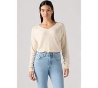 Levi's Petal Vneck Sweater White Swan Triblend Taille: L | Pulls en Maille Outlet | Femme | Blanche