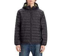 Levi's Pierce Packable Veste Homme, Jet Black, XL