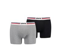 Levis Placed Sportwear Logo Boxer, Boxeur pour des Hommes, Middle Grey Melange, L
