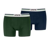 LEVIS Placed Sprortswear Logo Boxeur, Green/Blue, M (Lot de 2) pour des Hommes