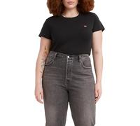 Levi's Plus Size SS Baby Tee T-Shirt Femme, Caviar, 2XL