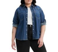 Levi's Plus Size Teodora Western T-Shirt Woven, Bleu, XL Femme