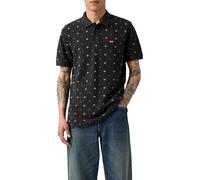 Levi's Polo Housemark pour Homme, Ebba Geo Jet Black, L