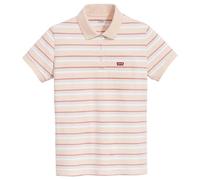 Levi's Polo Slim Housemark pour Homme, Supermarket Stripe Pale Peach, XS