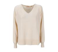 Levi's Petal Vneck Sweater White Swan Lightweight Taille: L | Pulls en Maille Outlet | Femme | Blanche