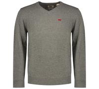 Levi's Pull à col en V pour Homme, Mid Tone Grey Heathe, L