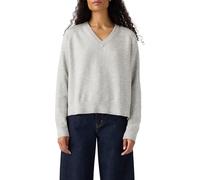 Levi's Pull à col en V Tara pour Femme, Super Doux, Couleur Propose to me, Taille XS, Heather Dove Gray G, XS