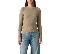 Levi's Pull côtelé pour femme Taupe Gris chiné Taille L