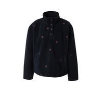 LEVI'S ® Pull-over 'Kasey Sherpa Pullover' bleu marine / vert foncé / rouge, Taille M