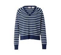LEVI'S ® Pull-over 'Supersoft V-Neck Pullover Sweater' marine / blanc, Taille S