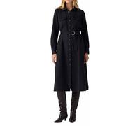 LEVI'S ® Robe-chemise 'Quincey Long Sleeve Maxi Dress' noir denim, Taille 40