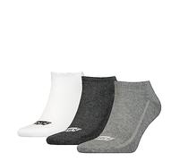 Levi's Sneaker Chaussettes, Gris, 43/46 (Lot de 3) Unisexe
