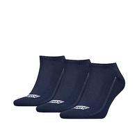 Levi's Sneaker Chaussettes, Durable Bleu Marine, 39/42 (Lot de 3) Mixte