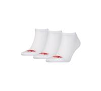 Levi's Chaussettes de basket Coton recyclé Blanc Mixte 39/42 (Lot de 3)