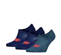 Levi's Footie Chaussettes, Durable Bleu Marine, 39/42 (Lot de 3) Mixte