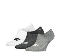 Levi's Footie Chaussettes, Gris, 43/46 (Lot de 3) Unisexe