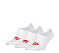 Levi's Footie Chaussettes, Durable Blanc, 43/46 (Lot de 3) Mixte