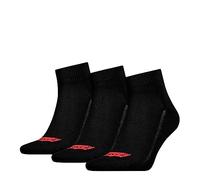 LEVIS Recycled Cotton, Quarts de Chaussettes Mixte, Black, 35/38