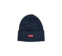 Levi's Red Batwing Embroidered Slouchy Beanie Bonnet Homme - Bleu - Taille unique
