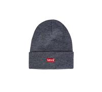 Levi's Red Batwing Embroidered Slouchy Beanie Bonnet Homme - Gris - Taille unique