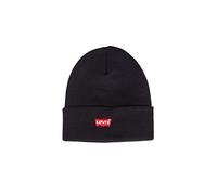 Levi's Red Batwing Embroidered Slouchy Beanie Bonnet Homme, Noir, Taille unique