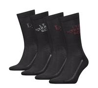 Levi's Regular Cut Logo Giftbox Classic Sock, Noir Combo, 35-38 (Lot de 4) Mixte