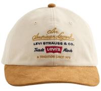 Levi's Relaxed Dad Graphic Cap Casquette, Ecru, Taille Unique Hommes