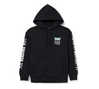 Levi's Relaxed Graphic Sweatshirt, Button Fly Hoodie VW Caviar, M Homme