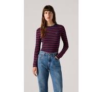 Levi's Rib Crew Sweater Parisienne Stripe Navy Taille: S | Pulls tricotés Outlet | Femme | Bleu