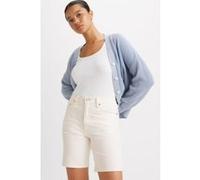 Levi's Ribcage Bermuda Shorts White Taille: W24 | Shorts de Sport Outlet | Femme | Blanche