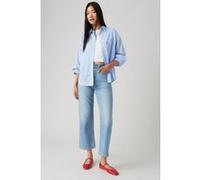 Levi's Ribcage Straight Ankle Cotton Linen Jeans Med Indigo Taille: W30L29 | Jeans droits Outlet | Femme | Blanche