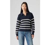 Levi's Satellite Polo Sweater Marine Stripe Taille: M | Pulls en Maille Outlet | Femme