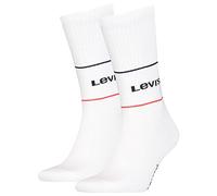 Levi's Short Chaussettes, Blanc, 35/38 (Lot de 2) Unisexe