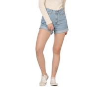Levi's Short Rolled 80s Mom Med Indigo-Finition Plate Fat Finish, Back to Blue, 24 W Femme